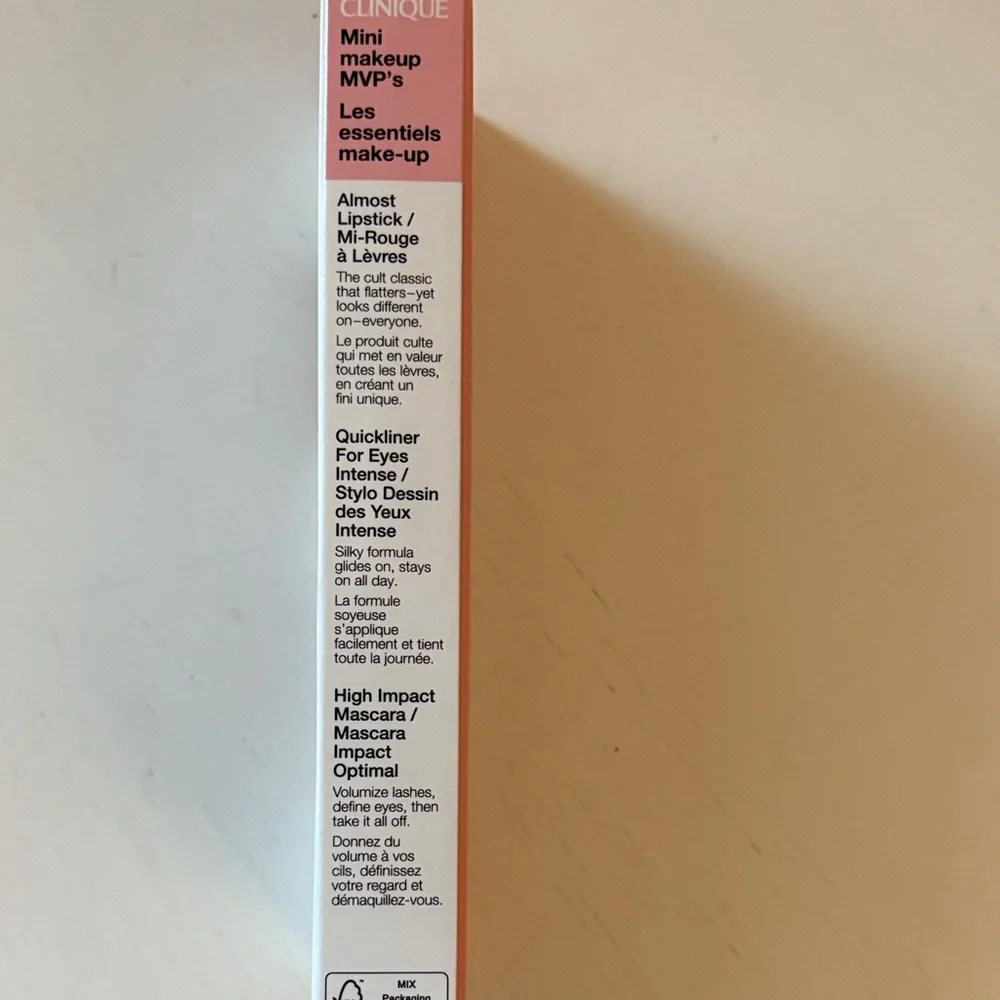 NWOT Clinique Mini Makeup MVP’s Set – Bold Red Lipstick & Black Mascara